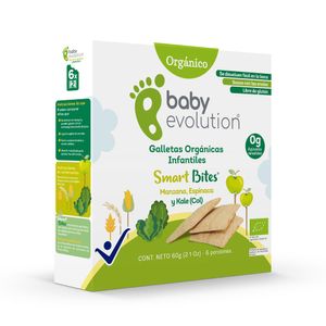 Galletas BABY EVOLUTION infantiles manzanas (60 gr)