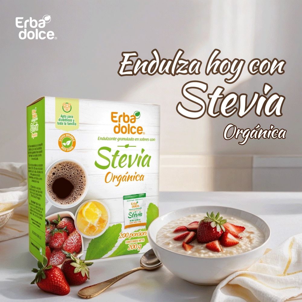 Endulzante ERBA DOLCE con stevia en polvo (160  gr) img #4