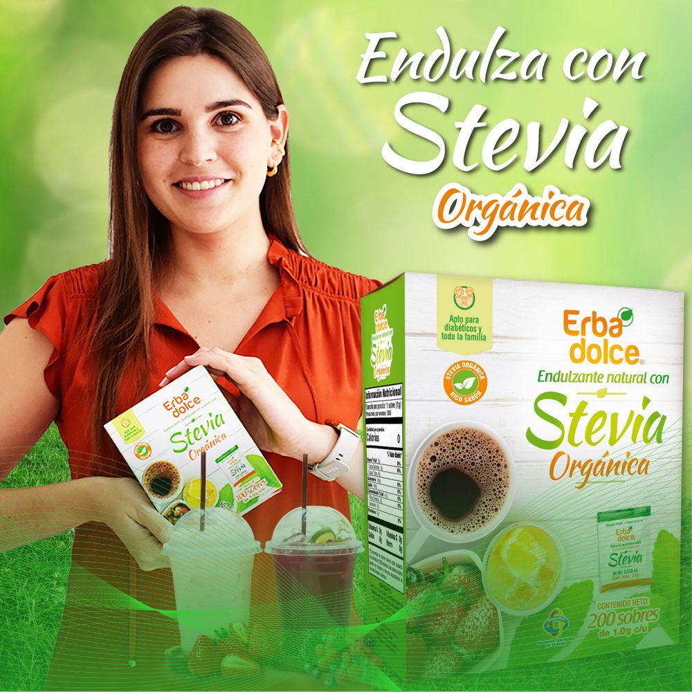 Endulzante ERBA DOLCE con stevia en polvo (160  gr) img #5