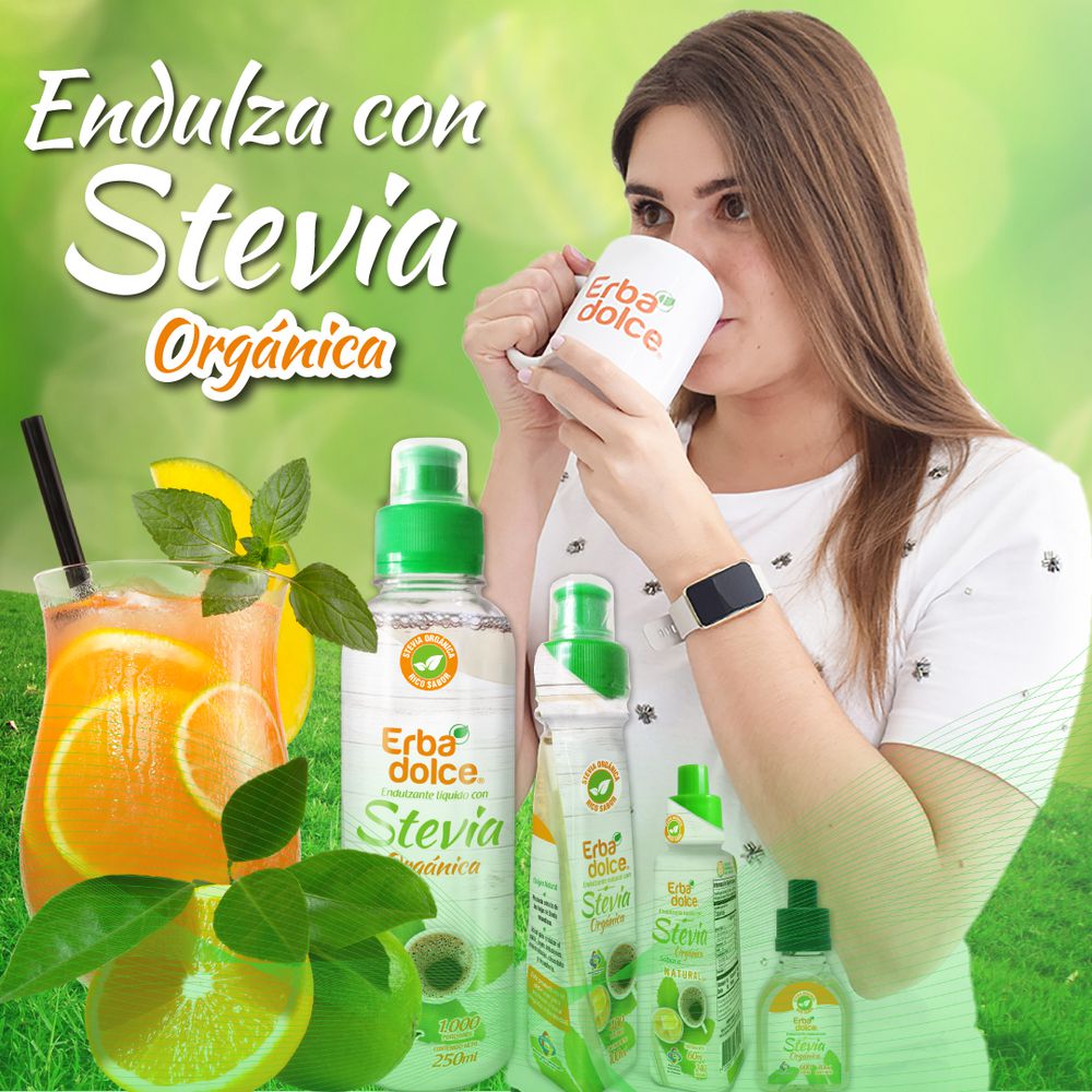 Endulzante ERBA DOLCE con stevia líquido (100  ml) img #4