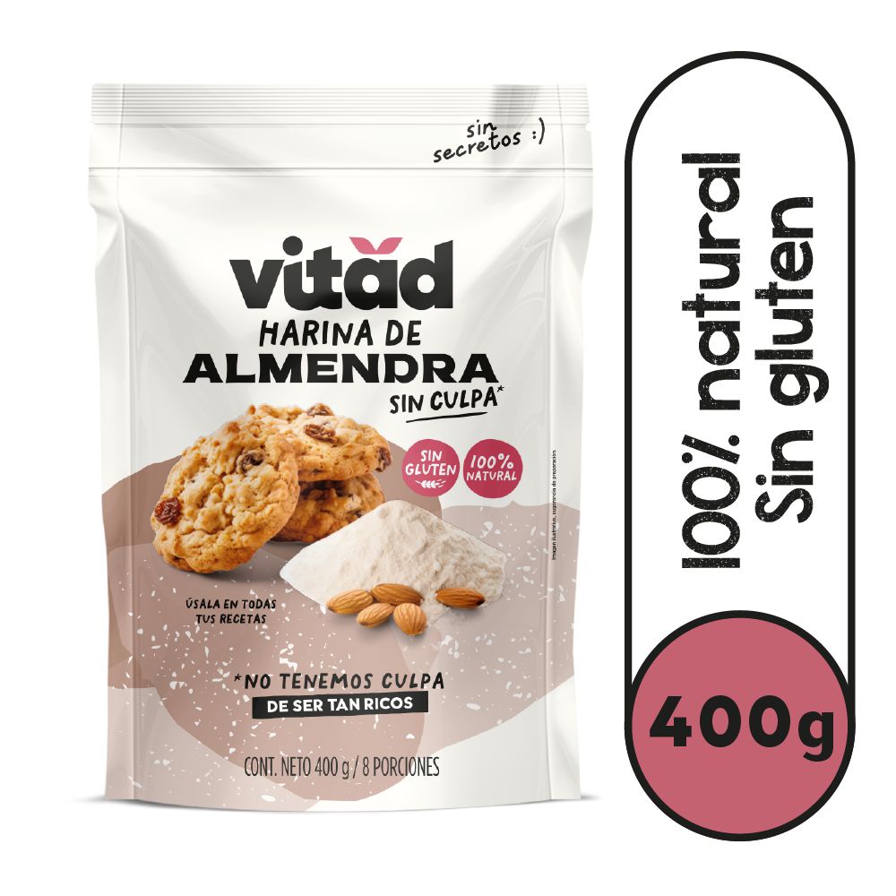 Harina VITAD de almendra (400  gr)