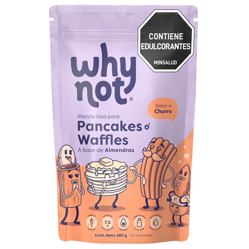Mezcla en polvo WHY NOT pancakes almendras (285  gr)