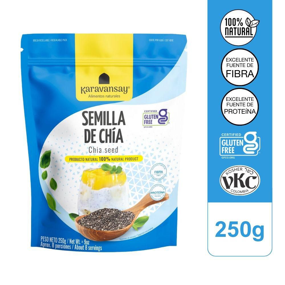 Semillas de chía Karavansay libre de gluten (250  gr)
