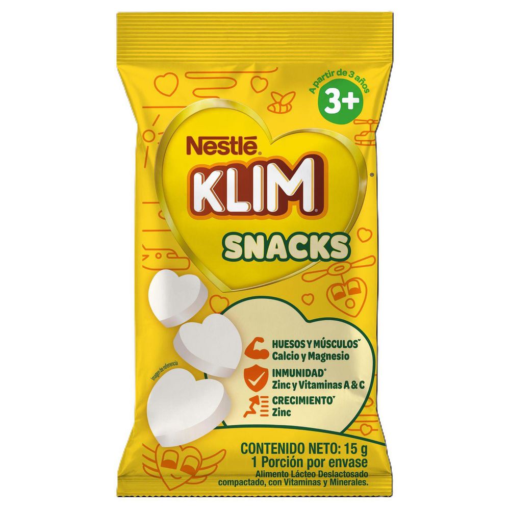 Alimento lácteo KLIM compactado vitaminas y minerales (15  gr)