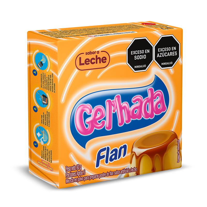 Mezcla en polvo GEL HADA sabor a leche para preparar postre (60  gr) img #1