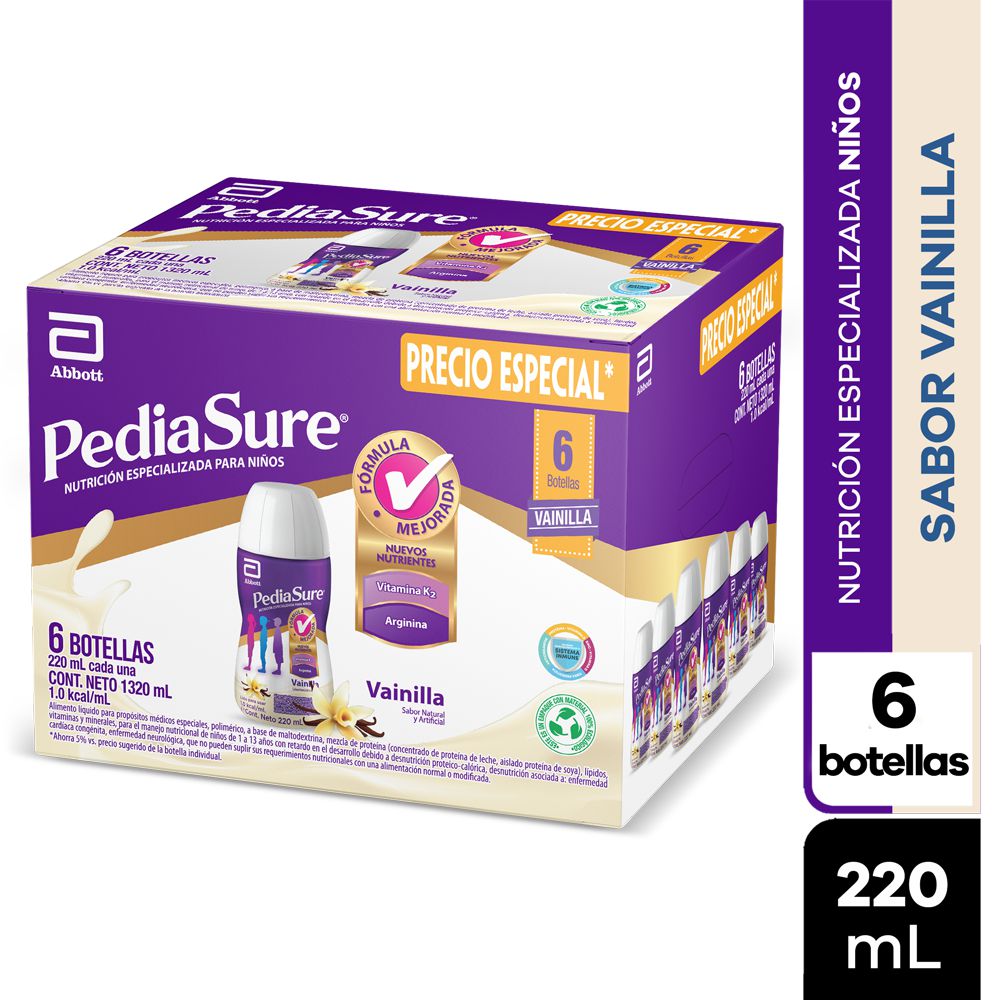 Complemento vitamínico PEDIASURE liquido vainilla (1320  ml)