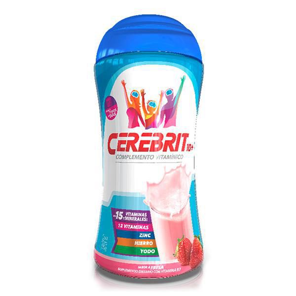 Complemento vitamínico CEREBRIT10 sabor a fresa (330  gr)