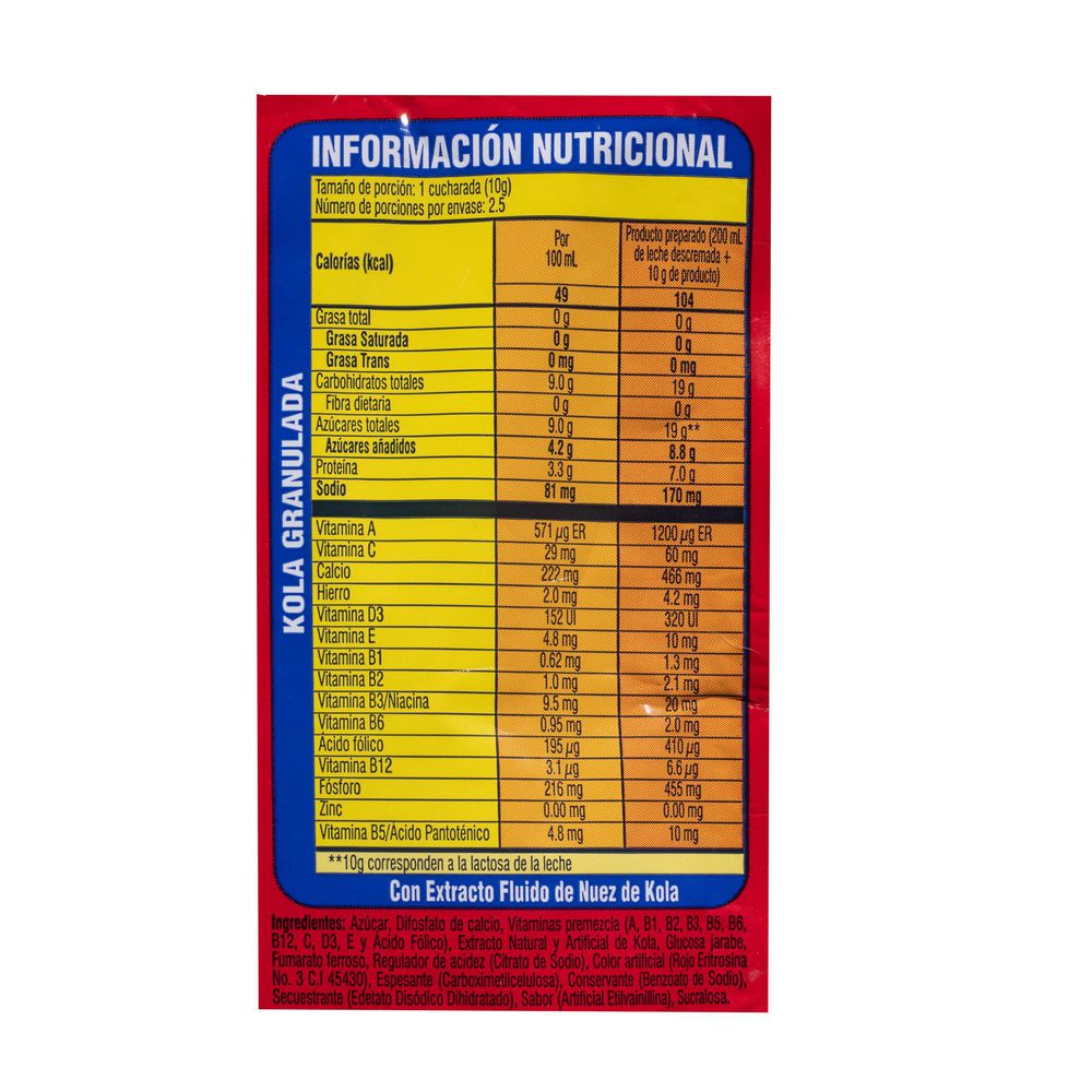 Kola granulada J.G.B sobre tradicional (25  gr) img #4