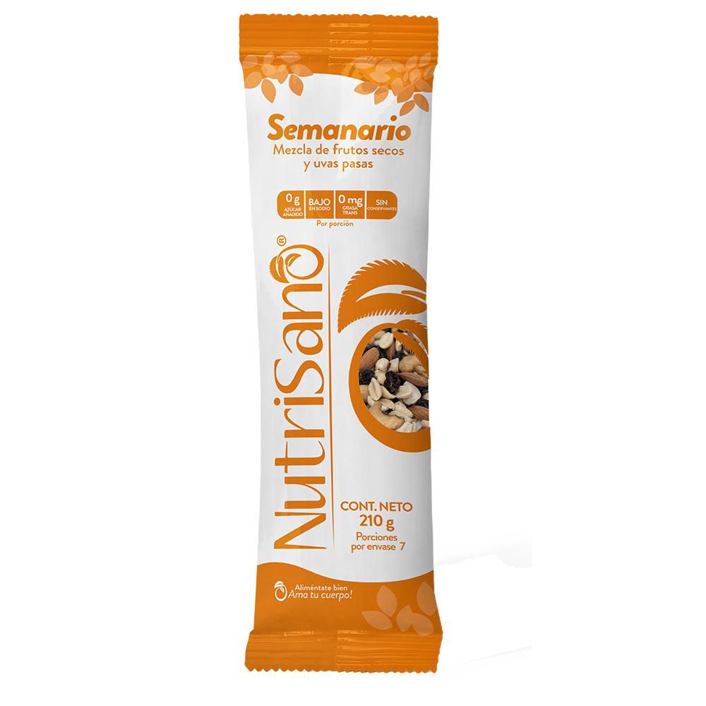 Frutos secos NUTRISANO grasas saludables, snack perfecto (210  gr) img #1