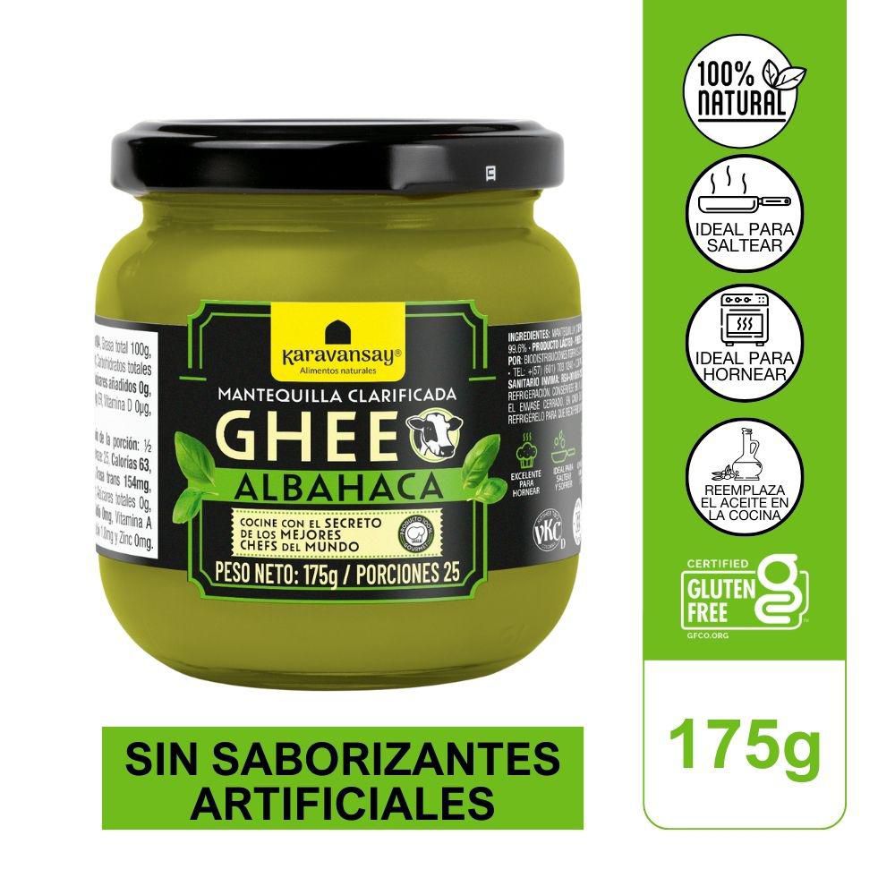 Mantequilla Karavansay clarificada albahaca (175  gr)