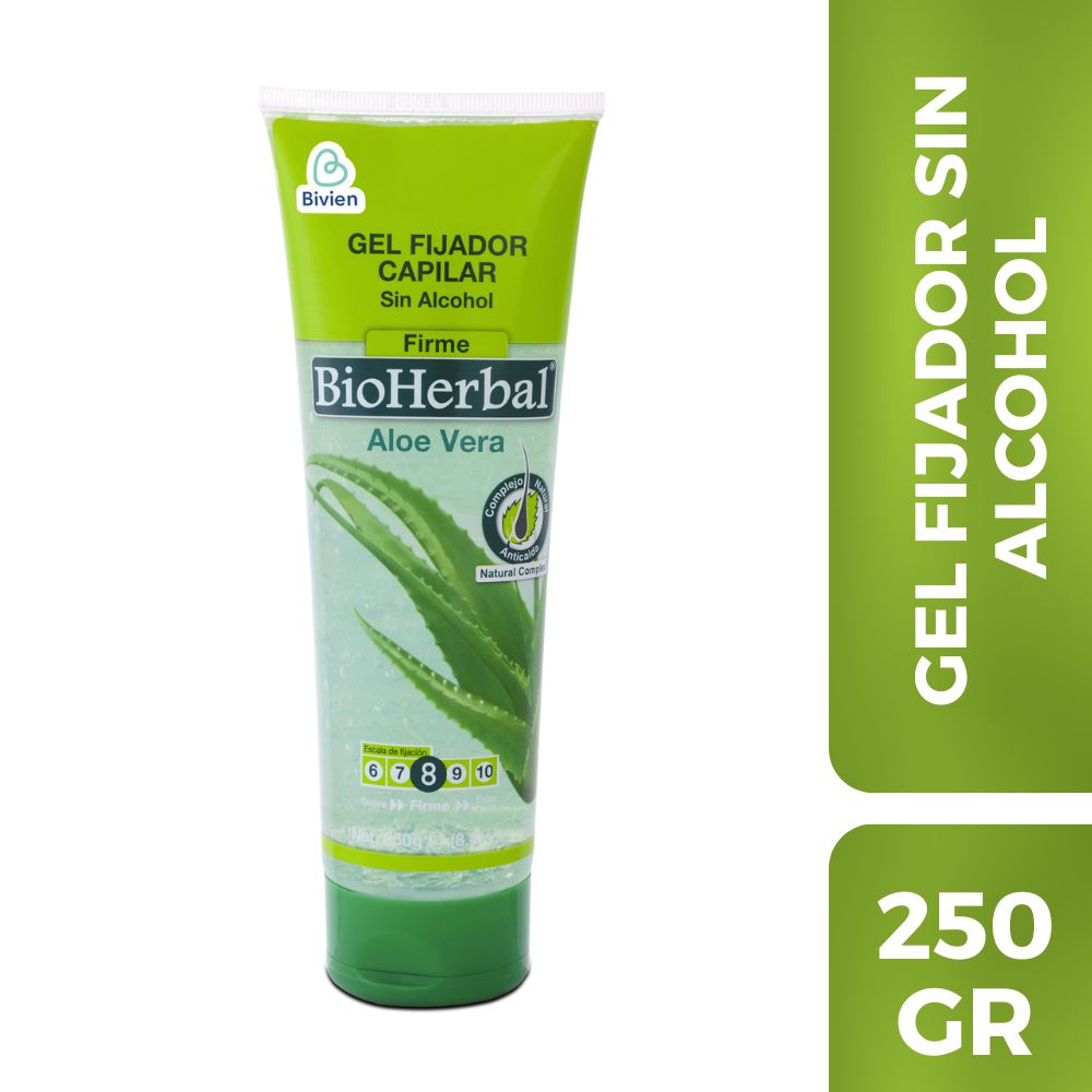 Gel para cabello BIOHERBAL fijador con aloe vera (250  ml)