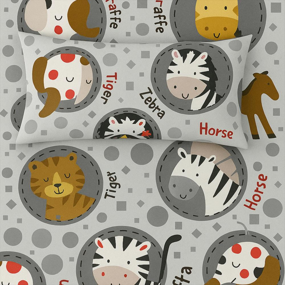 Juego De Sabanas Infantil Zoo img #3