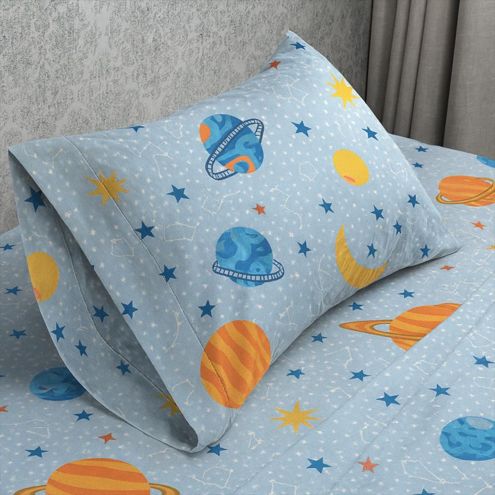 Juego De Sabanas Infantil Sistema Solar img #1