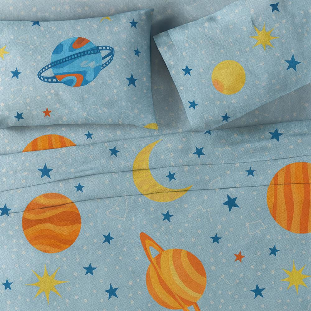 Juego De Sabanas Infantil Sistema Solar img #2