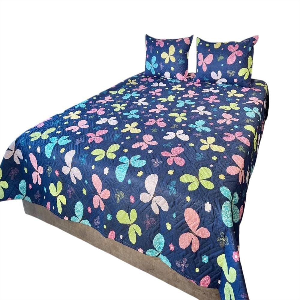Cubrelecho Unifaz Estampado Mariposas img #1