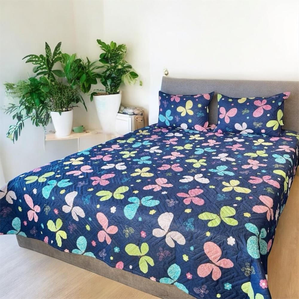Cubrelecho Unifaz Estampado Mariposas img #2