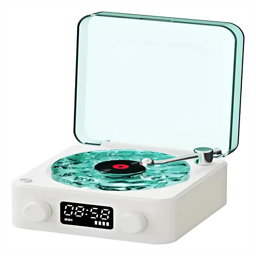 Altavoz Bluetooth Inalámbrico Tocadiscos Retro Led Portátil img #1