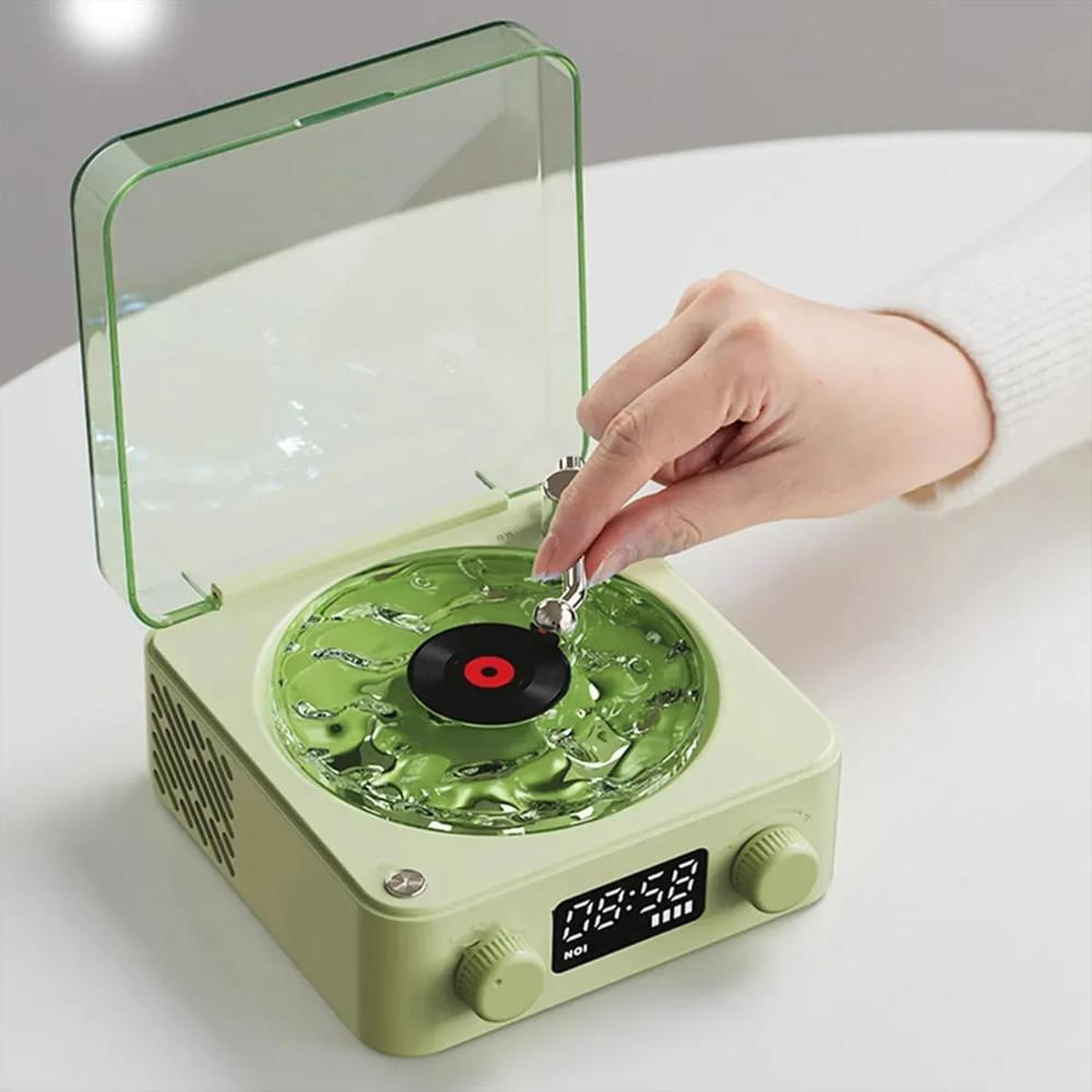 Altavoz Bluetooth Inalámbrico Tocadiscos Retro Led Portátil img #2