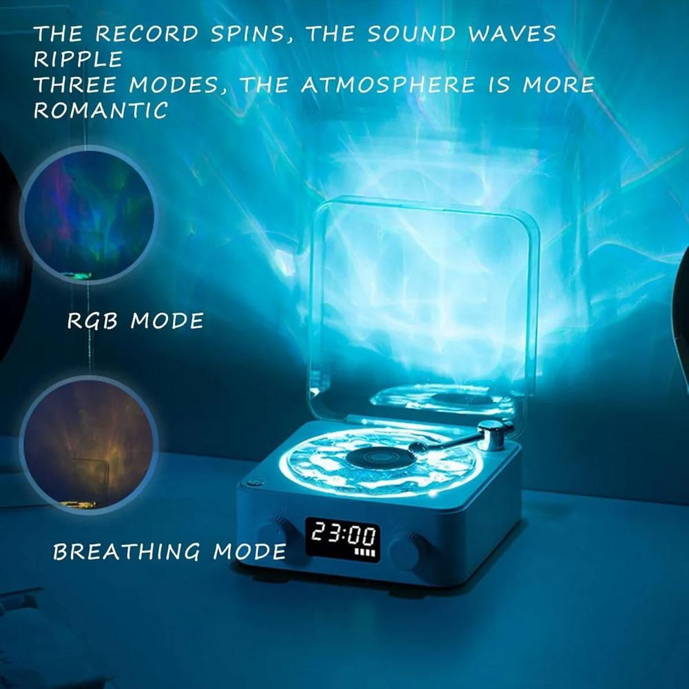 Altavoz Bluetooth Inalámbrico Tocadiscos Retro Led Portátil img #4