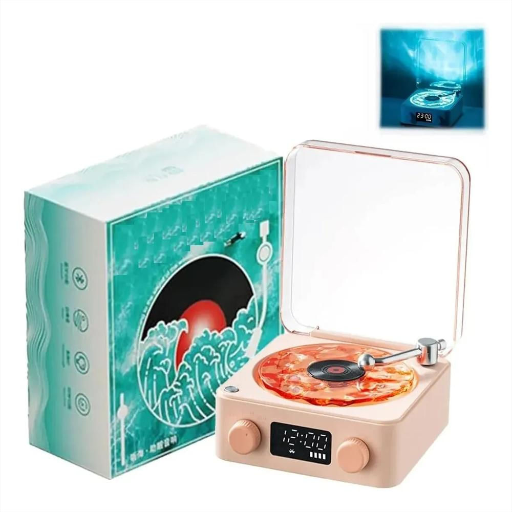 Altavoz Bluetooth Inalámbrico Tocadiscos Retro Led Portátil img #5