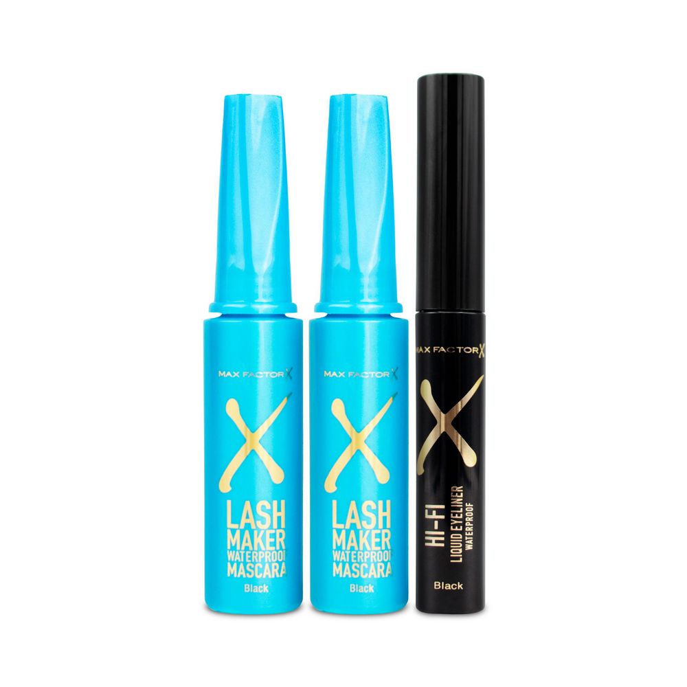 Pestañina MAX FACTOR lash maker x2und y delineador (1  und)