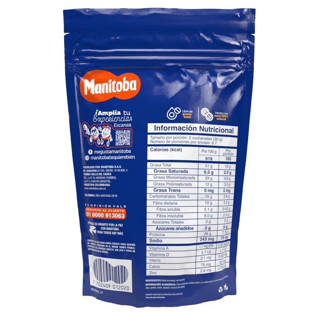 Maní MANITOBA con sal (200  gr) img #2