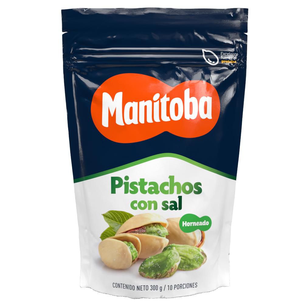 Pistachos MANITOBA horneados con sal (300  gr)
