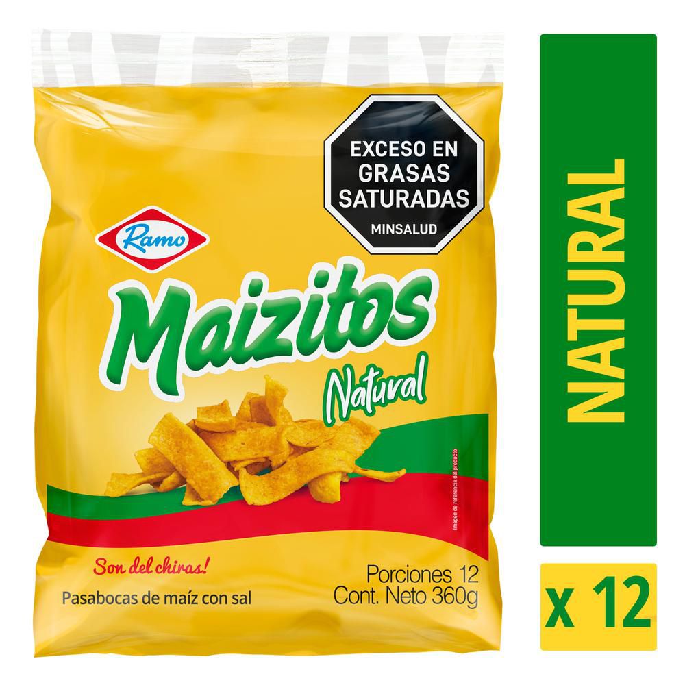 Pasabocas maizitos RAMO natural (360  gr)