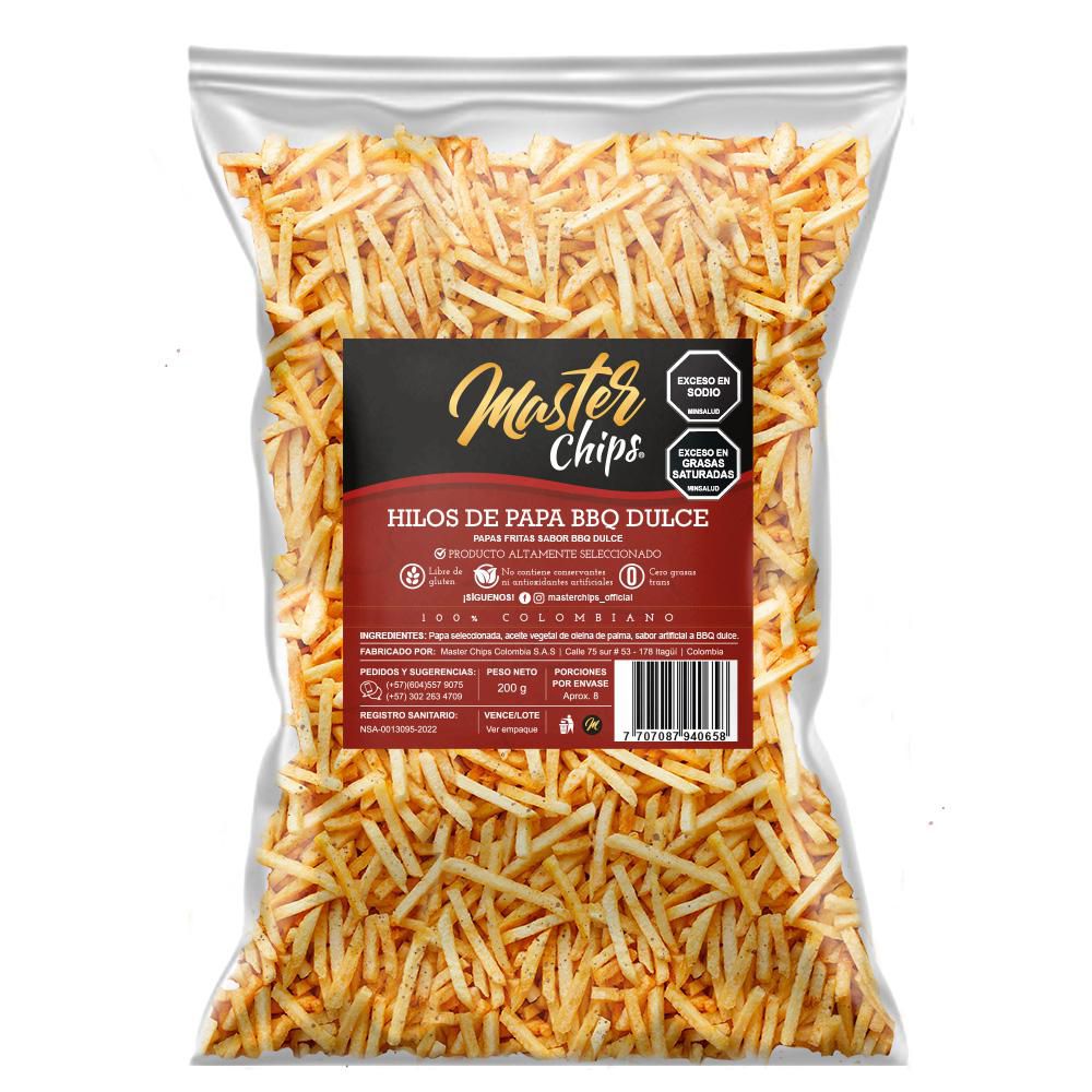 Papas MASTER CHIPS sabor BBQ dulce (200  gr) img #1