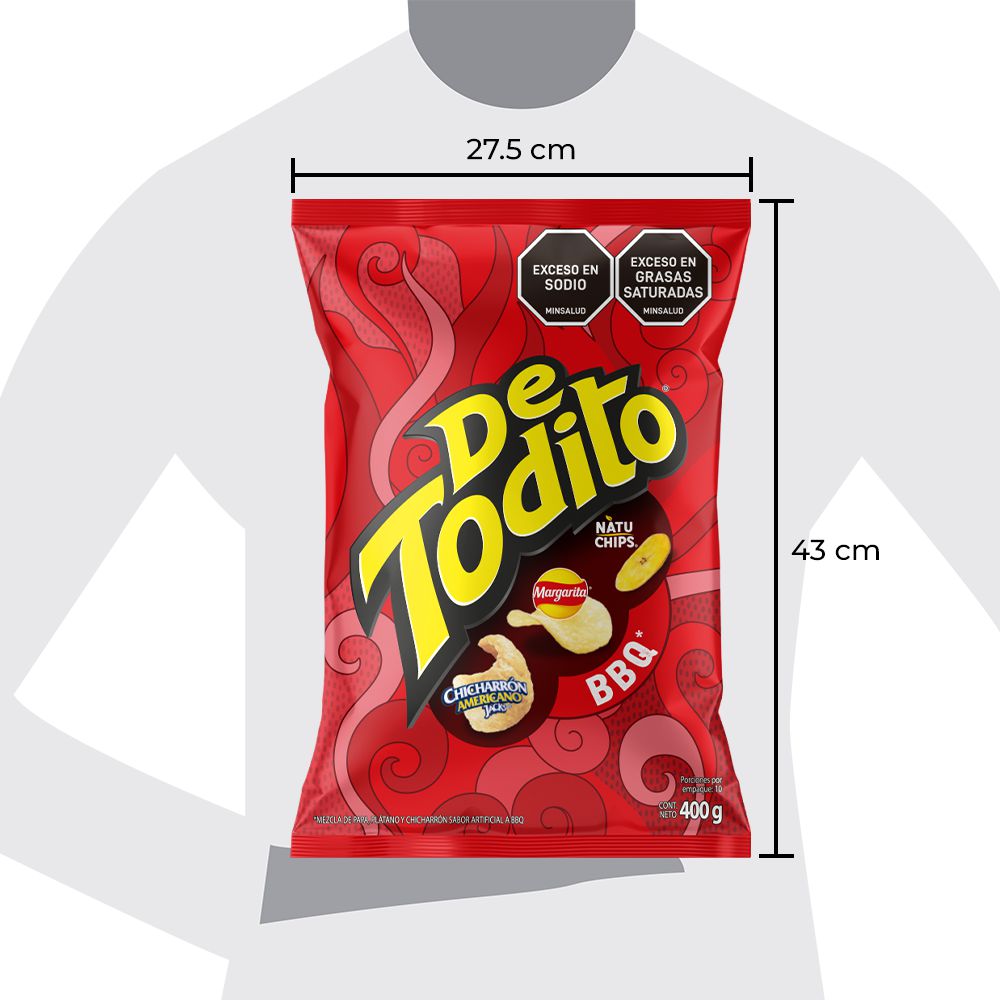 Pasabocas DETODITO de BBQ (400  gr) img #2