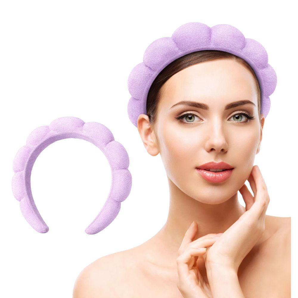 Diadema Balaca Puffy Skincare Lila img #1