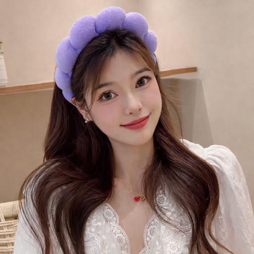 Diadema Balaca Puffy Skincare Lila img #3