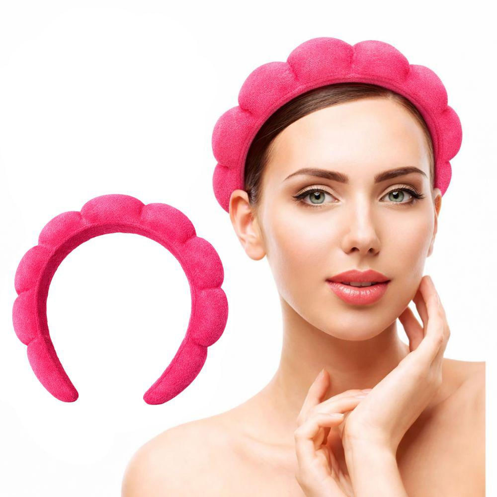 Diadema Balaca Puffy Skincare Rosa Chicle img #1