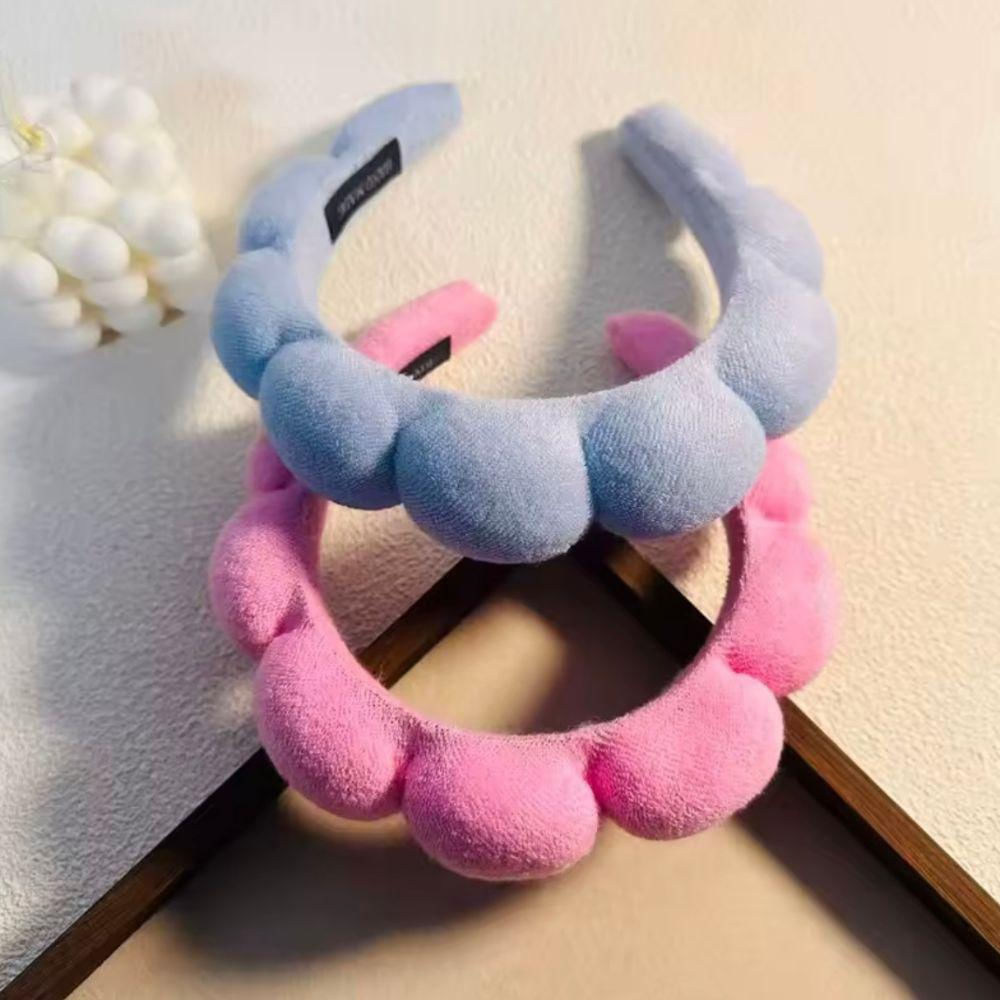 Diadema Balaca Puffy Skincare Azul Claro img #5