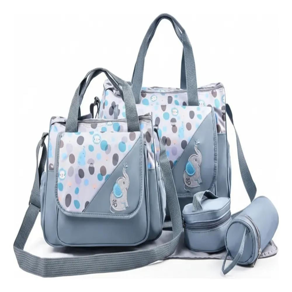 Juego De Pañalera Con 5 Bolsos Multifuncionales Unisex img #1
