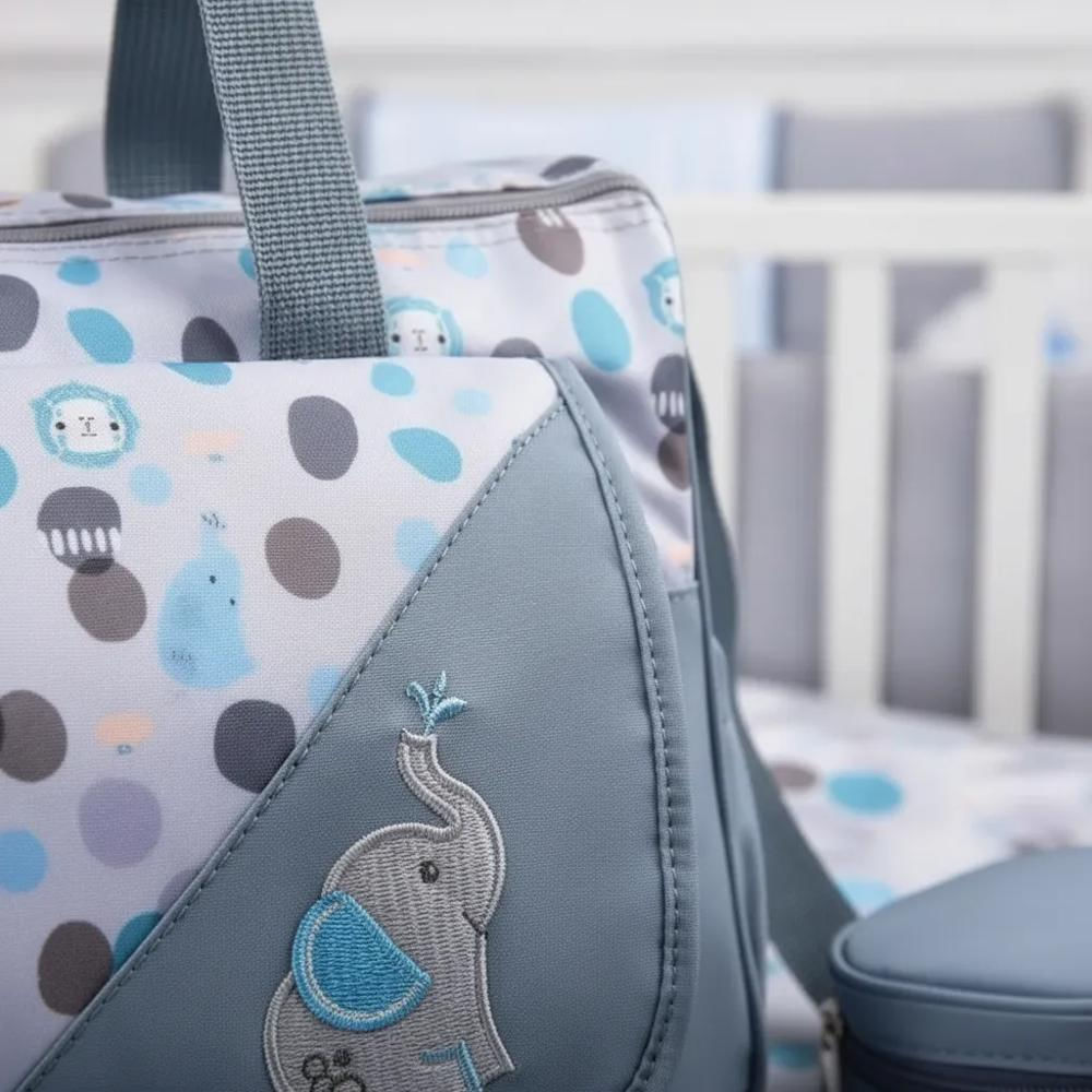 Juego De Pañalera Con 5 Bolsos Multifuncionales Unisex img #3