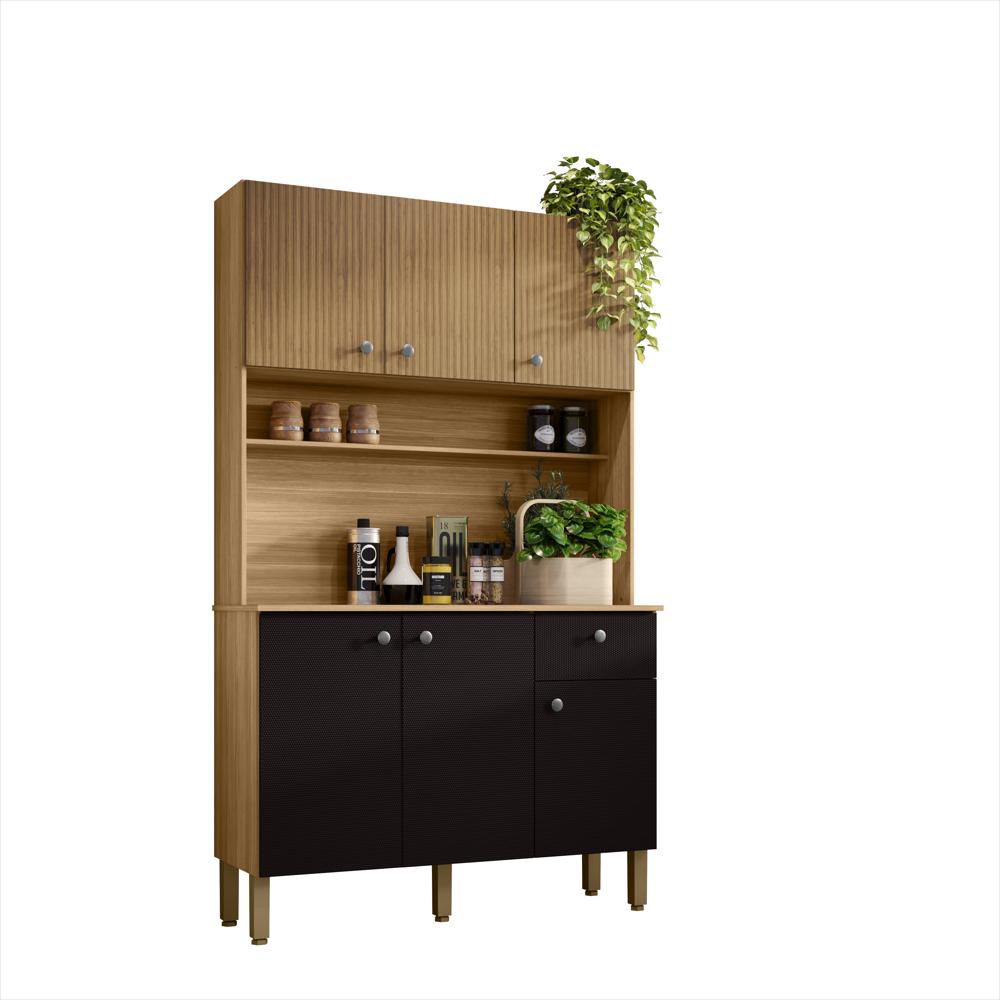 Alacena De Cocina Mdf 121 Cm Con 6 Puertas Y 1 Cajón img #1
