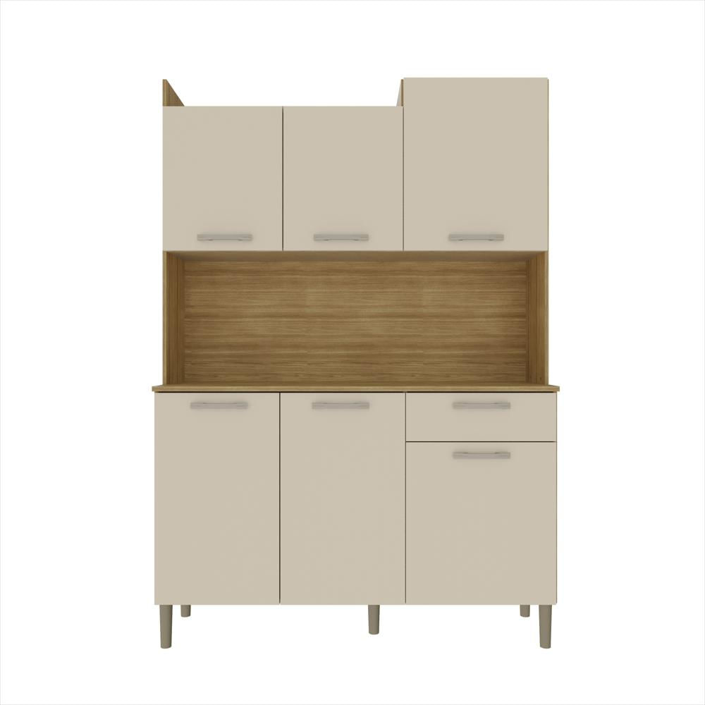 Alacena De Cocina Mdf 121 Cm Con 6 Puertas Y 1 Cajón img #1