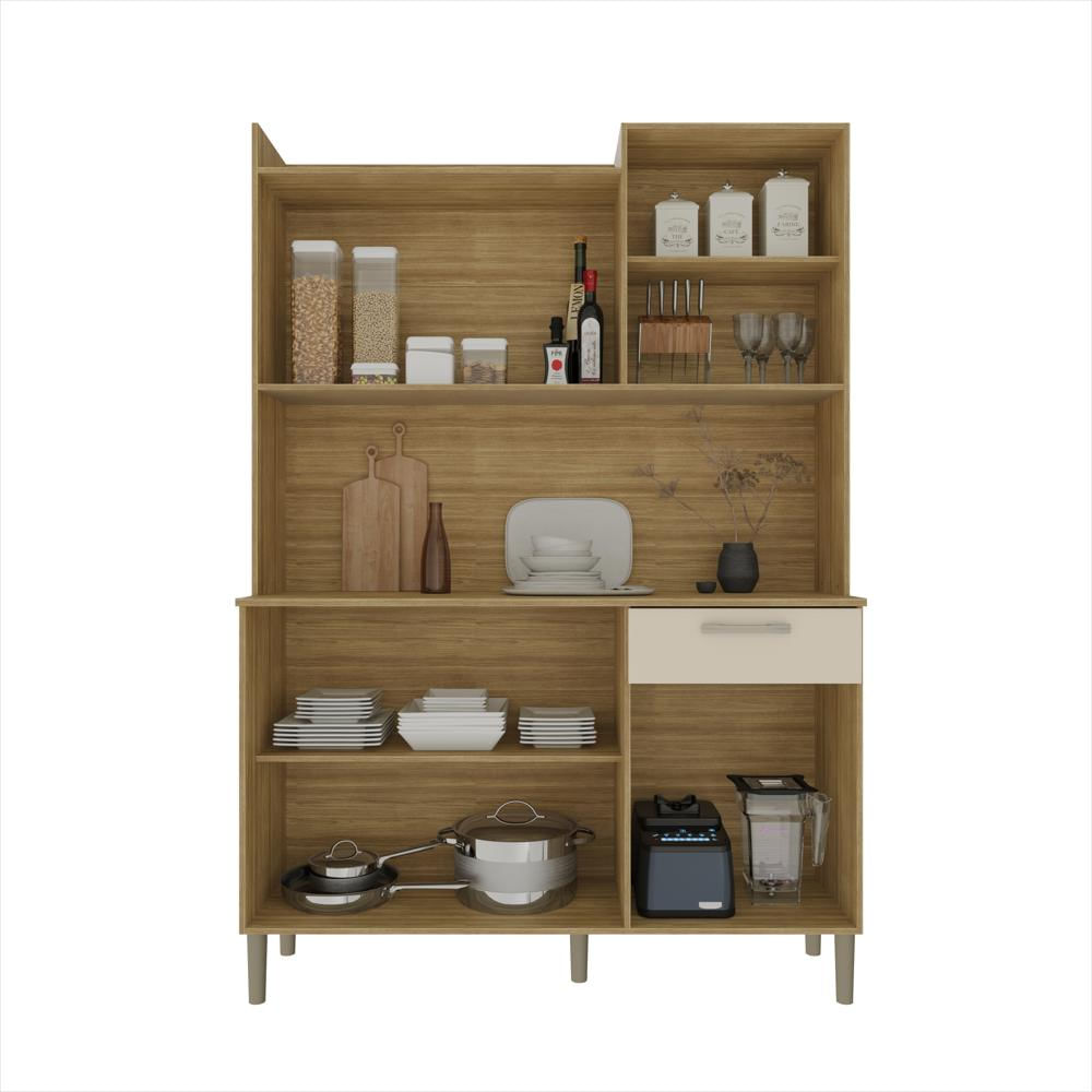 Alacena De Cocina Mdf 121 Cm Con 6 Puertas Y 1 Cajón img #4