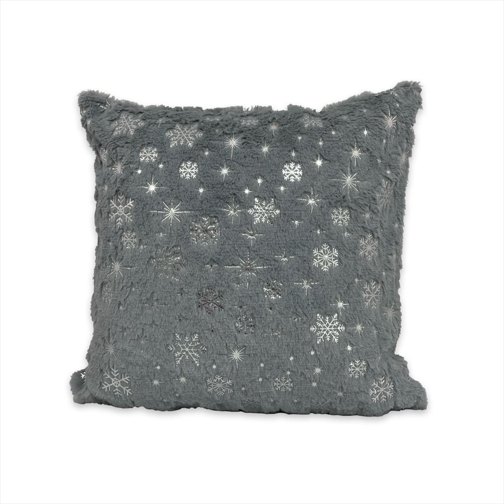 Funda Cojín Navideño Suave Peludo Navidad 45X45cm Refcolmar Gris Colmar img #1