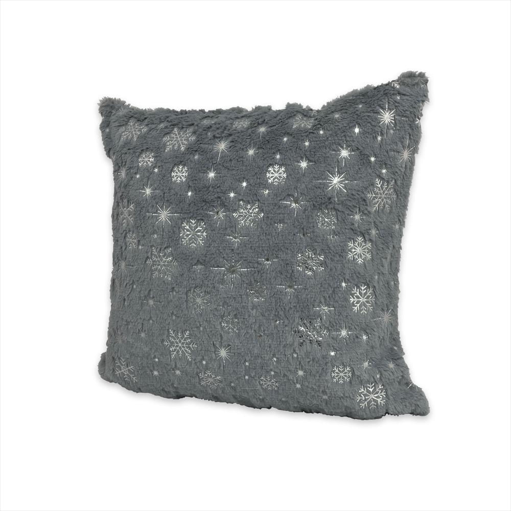 Funda Cojín Navideño Suave Peludo Navidad 45X45cm Refcolmar Gris Colmar img #2