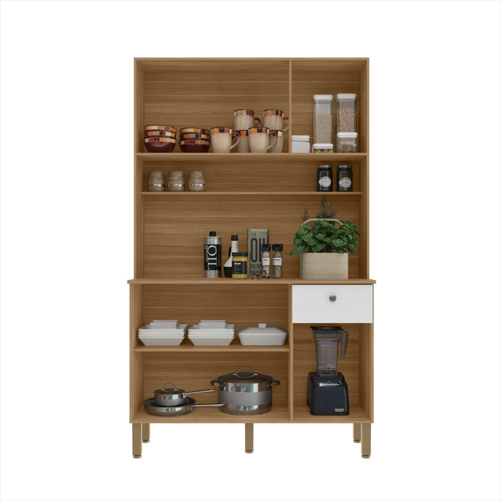 Mueble De Cocina Compacto 185 Cm Alto Con Cajón Telescópico img #2