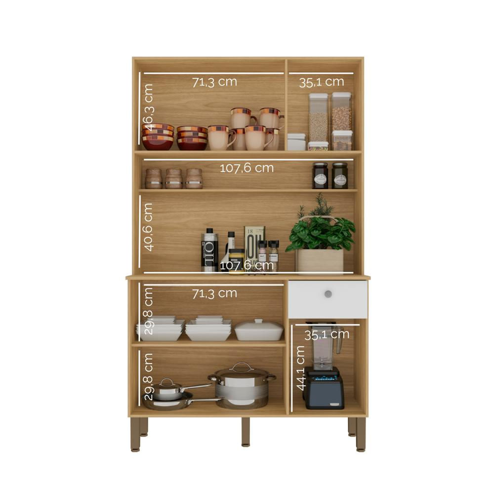 Mueble De Cocina Compacto 185 Cm Alto Con Cajón Telescópico img #4