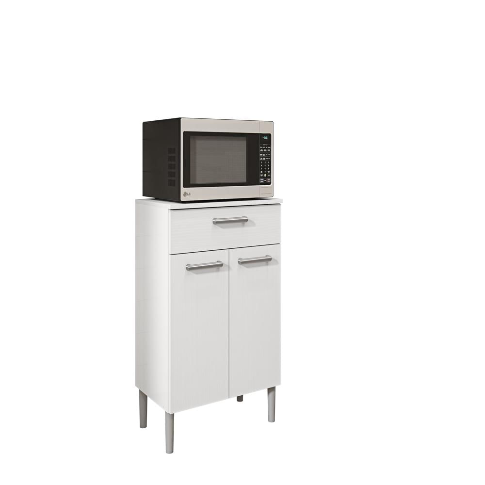 Gabinete Auxiliar De Cocina Para Microondas Con 2 Puertas Y Cajón img #1