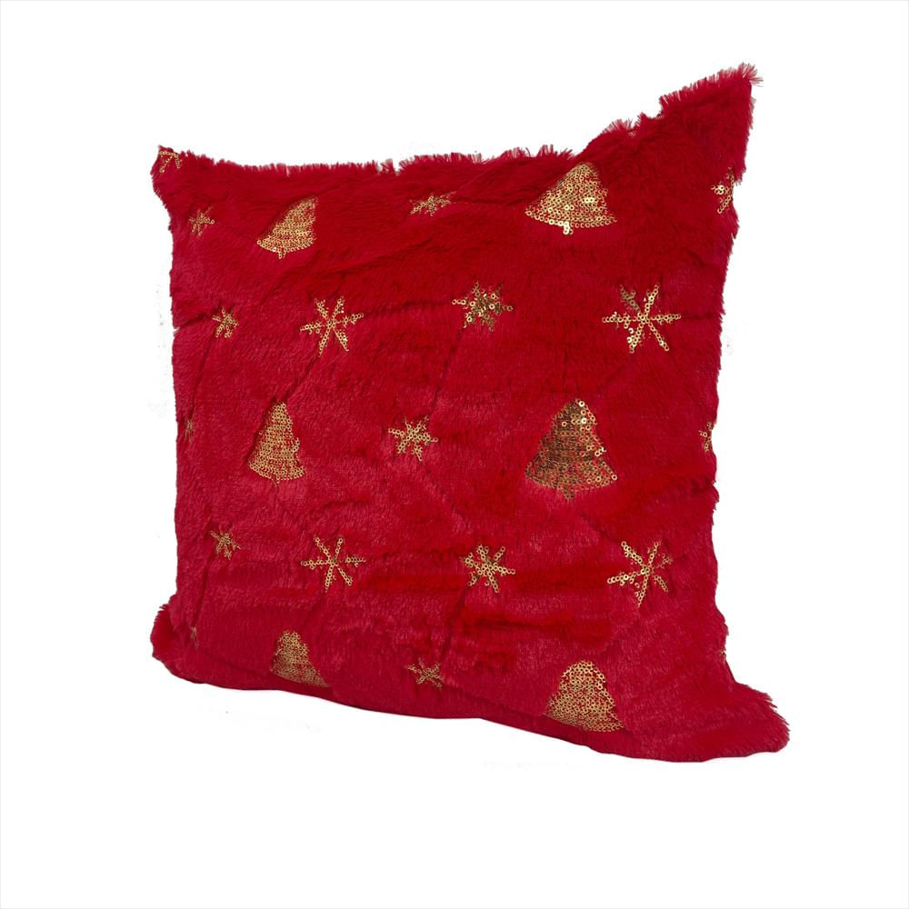 Funda Cojín Navideño Suave Peludo Navidad 45X45cm Refalsacia img #2