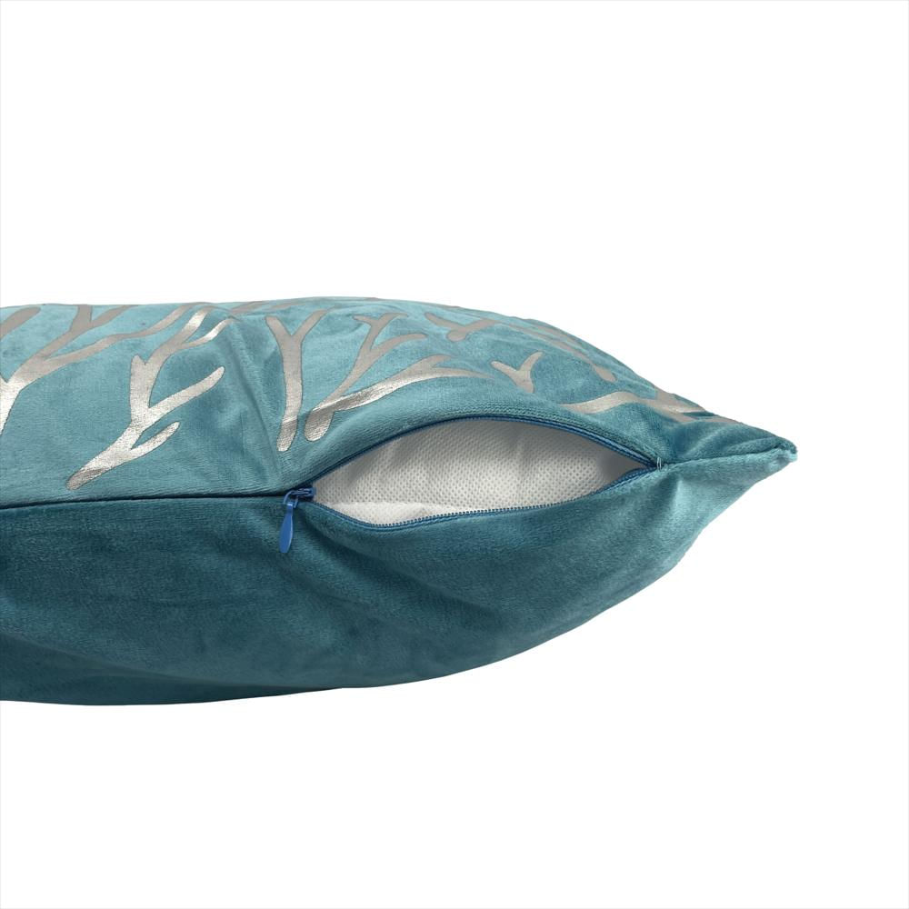 Funda Cojín Para Sala Decorativo Colores 45X45cm Refalamo Azul Alamo img #4
