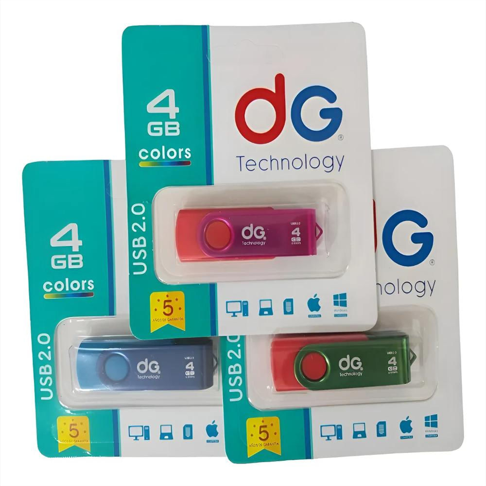 Memoria Usb Pen Drive 4Gb Dg Giratoria Velocidad img #1