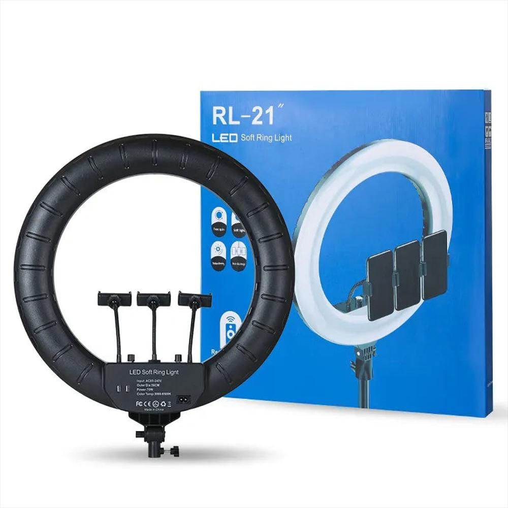 Aro De Luz Led Profesional Rl 21 pulgadas (53Cm) Trípode + Control + Maleta img #4
