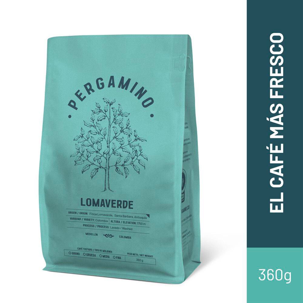 Café PERGAMINO molido finca Loma verde (360  gr)