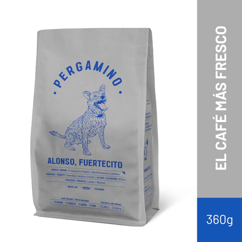 Café PERGAMINO molido Alonso fuertecito (360  gr)